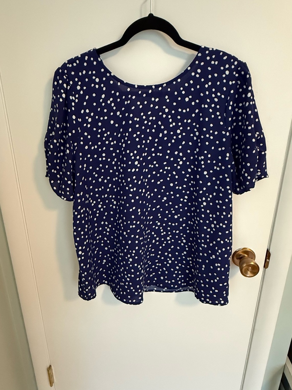 Papermoon Polka Dot Short Sleeve Top